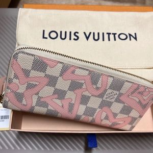 Louis Vuitton Damier Azur Tahitienne Limite Edition Clemence Wallet